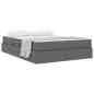 Preview: Aufbewahrungsbett mit Matratze Dunkelgrau 140 x 190 cm