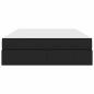 Preview: Aufbewahrungsbett mit Matratze Schwarz 140 x 190 cm Polyester