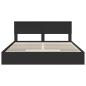 Preview: Bettrahmen mit Schubladen Schwarz 200 x 200 cm Holzwerkstoff