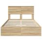 Preview: Aufbewahrungsbett Sonoma-Eiche 120 x 190 cm Holzwerkstoff
