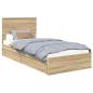Preview: Aufbewahrungsbett Sonoma-Eiche 90 x 190 cm Holzwerkstoff