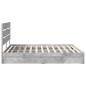 Preview: Aufbewahrungsbett Beton Grau 180 x 200 cm Holzwerkstoff