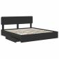 Preview: Aufbewahrungsbett Schwarz 200 x 200 cm Holzwerkstoff