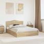 Preview: ARDEBO.de - Aufbewahrungsbett Sonoma-Eiche 150 x 200 cm Holzwerkstoff