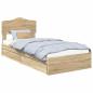 Preview: Aufbewahrungsbett Sonoma-Eiche 90 x 200 cm Holzwerkstoff