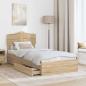 Preview: Aufbewahrungsbett Sonoma-Eiche 90 x 200 cm Holzwerkstoff