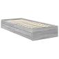 Preview: Aufbewahrungsbett Graues Sonoma 75 x 190 cm Holzwerkstoff
