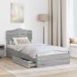 Preview: Aufbewahrungsbett Graues Sonoma 70 x 190 cm Holzwerkstoff