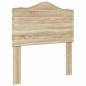 Preview: Bettrahmen mit Kopfteil Sonoma-Eiche 75 x 190 cm Holzwerkstoff