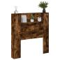 Preview: Kopfteil Geräucherte Eiche 100 x 16,5 x 103,5 cm Holzwerkstoff