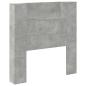 Preview: Kopfteil Beton Grau 100 x 16,5 x 103,5 cm Holzwerkstoff
