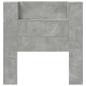 Preview: Kopfteil Beton Grau 100 x 16,5 x 103,5 cm Holzwerkstoff
