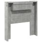 Preview: Kopfteil Beton Grau 100 x 16,5 x 103,5 cm Holzwerkstoff