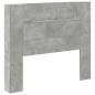 Preview: Kopfteil Beton Grau 120 x 16,5 x 103,5 cm Holzwerkstoff