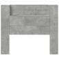 Preview: Kopfteil Beton Grau 120 x 16,5 x 103,5 cm Holzwerkstoff