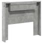 Preview: Kopfteil Beton Grau 120 x 16,5 x 103,5 cm Holzwerkstoff