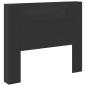 Preview: Kopfteil Schwarz 120 x 16,5 x 103,5 cm Holzwerkstoff