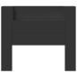 Preview: Kopfteil Schwarz 120 x 16,5 x 103,5 cm Holzwerkstoff