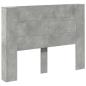Preview: Kopfteil Beton Grau 140 x 16,5 x 103,5 cm Holzwerkstoff