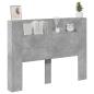 Preview: Kopfteil Beton Grau 140 x 16,5 x 103,5 cm Holzwerkstoff