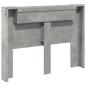 Preview: Kopfteil Beton Grau 140 x 16,5 x 103,5 cm Holzwerkstoff