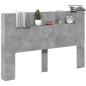 Preview: Kopfteil Beton Grau 160 x 16,5 x 103,5 cm Holzwerkstoff