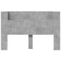 Preview: Kopfteil Beton Grau 160 x 16,5 x 103,5 cm Holzwerkstoff