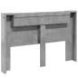 Preview: Kopfteil Beton Grau 160 x 16,5 x 103,5 cm Holzwerkstoff