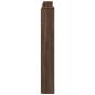 Preview: Kopfteil Braun Eichen-Optik 160 x 16,5 x 103,5 cm Holzwerkstoff