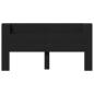 Preview: Kopfteil Schwarz 200 x 16,5 x 103,5 cm Holzwerkstoff