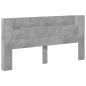 Preview: Kopfteil Beton Grau 200 x 16,5 x 103,5 cm Holzwerkstoff