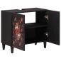 Preview: Waschbeckenunterschrank mit Speicher Mehrfarbig 62 x 33 x 58 cm