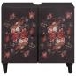 Preview: Waschbeckenunterschrank mit Speicher Mehrfarbig 62 x 33 x 58 cm