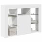 Preview: Eck-LED-TV-Schrank 100x40x68cm Weiß Holzwerkstoff