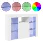 Preview: Eck-LED-TV-Schrank 100x40x68cm Weiß Holzwerkstoff