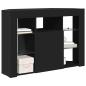 Preview: Eck-LED-TV-Schrank Schwarz 105 x 40 x 68 cm Holzwerkstoff