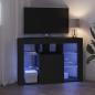 Preview: Eck-LED-TV-Schrank Schwarz 105 x 40 x 68 cm Holzwerkstoff