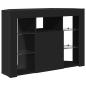 Preview: Eck-LED-TV-Schrank Schwarz 105 x 40 x 68 cm Holzwerkstoff
