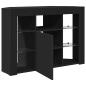 Preview: Eck-LED-TV-Schrank Schwarz 105 x 40 x 68 cm Holzwerkstoff