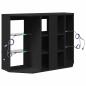 Preview: Eck-LED-TV-Schrank Schwarz 105 x 40 x 68 cm Holzwerkstoff