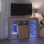 Preview: Eck-LED-TV-Schrank Sonoma-Eiche 105 x 40 x 68 cm Holzwerkstoff