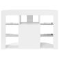 Preview: Eck-LED-TV-Schrank Wandmontiert Hochglanz Weiß 105 x 40 x 68 cm