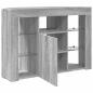 Preview: Eck-LED-TV-Schrank Graues Sonoma 105 x 40 x 68 cm Holzwerkstoff