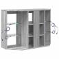 Preview: Eck-LED-TV-Schrank Graues Sonoma 105 x 40 x 68 cm Holzwerkstoff
