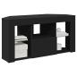 Preview: Eck-LED-TV-Schrank Schwarz 105 x 40 x 68 cm Holzwerkstoff