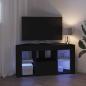 Preview: Eck-LED-TV-Schrank Schwarz 105 x 40 x 68 cm Holzwerkstoff