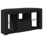 Preview: Eck-LED-TV-Schrank Schwarz 105 x 40 x 68 cm Holzwerkstoff