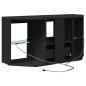 Preview: Eck-LED-TV-Schrank Schwarz 105 x 40 x 68 cm Holzwerkstoff
