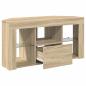 Preview: Eck-LED-TV-Schrank Sonoma-Eiche 105 x 40 x 68 cm Holzwerkstoff