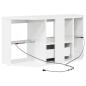 Preview: Eck-LED-TV-Schrank Wandmontiert Hochglanz Weiß 105 x 40 x 68 cm